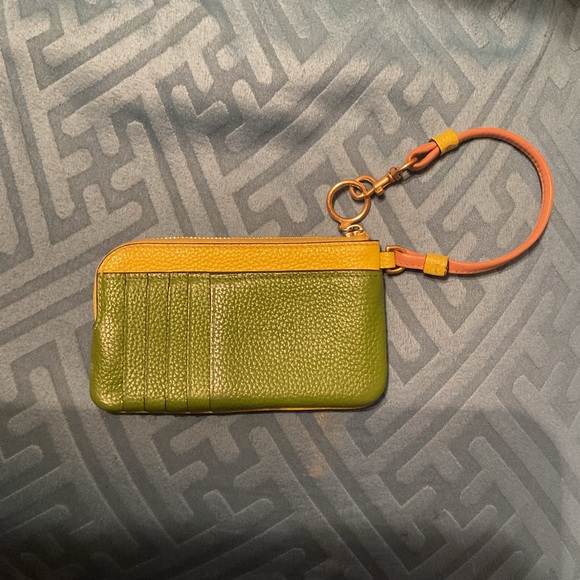 Tory Burch Yellow Zip Pouch - Picture 2 of 4